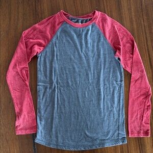 Tucker + Tate Red and Gray Kids Raglan Tee